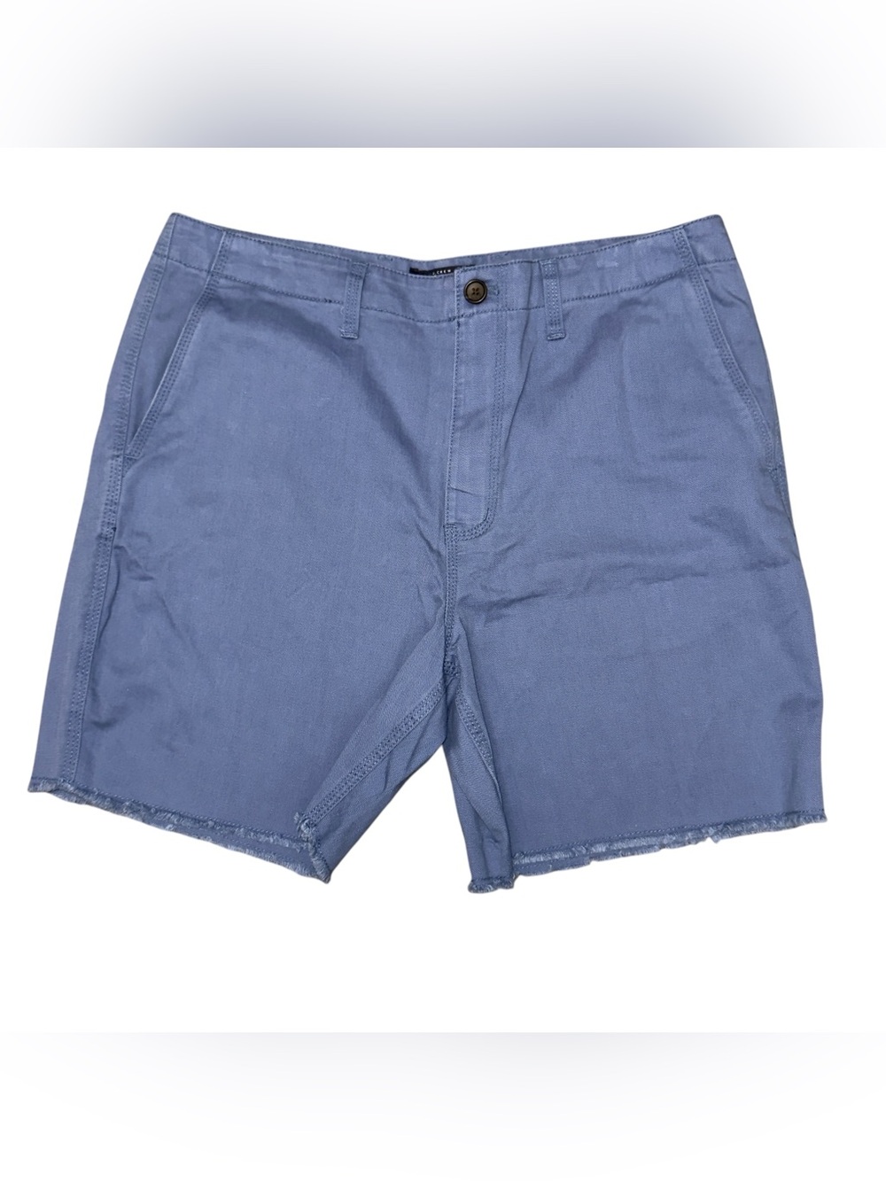 J.Crew Mercantile Men’s Size 35 Blue Chino Raw Hem Shorts NWT